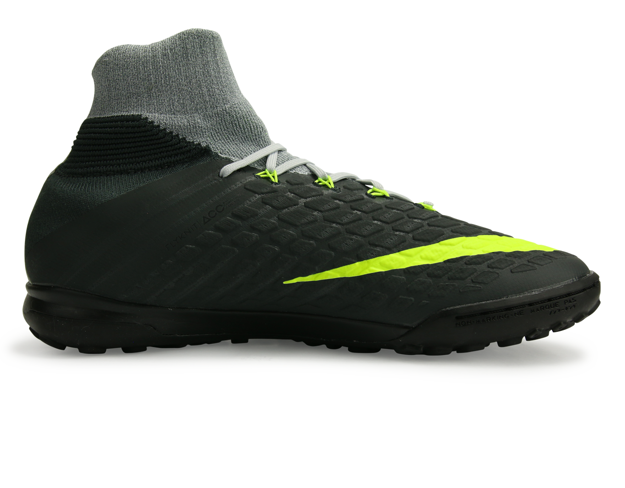 Nike Men's Hypervenom Proximo II Dynamic Fit Turf Soccer Shoes Black/Volt/Dark Grey/Wolf Grey