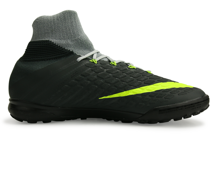 Nike Men's Hypervenom Proximo II Dynamic Fit Turf Soccer Shoes Black/Volt/Dark Grey/Wolf Grey