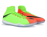 Nike Kids HypervenomX Proximo II Indoor Soccer Shoes Electric Green/Black/Hyper Orange