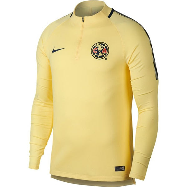 Nike Men's Club America Drill Top Lemon Chiffon/Armory Navy