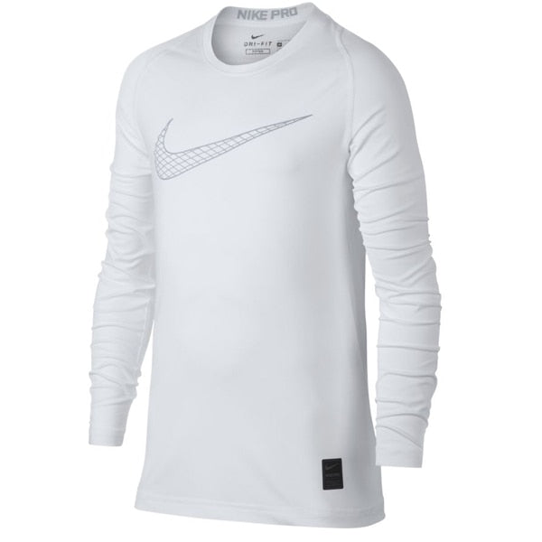 Nike Kids Pro Longsleeve Top White