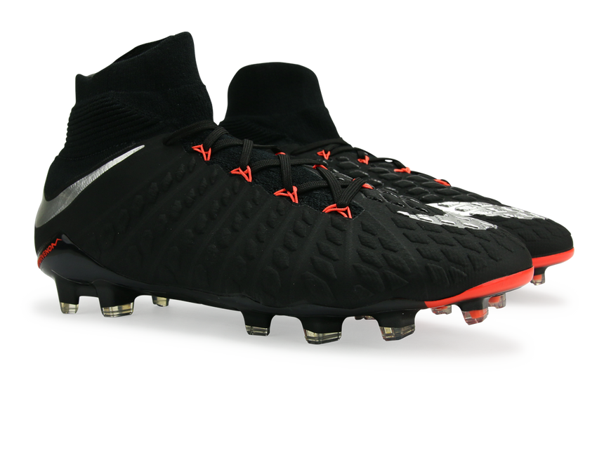 Nike Men's Hypervenom Phantom III Dynamic Fit FG Black/Metalic Silver/Anthracite