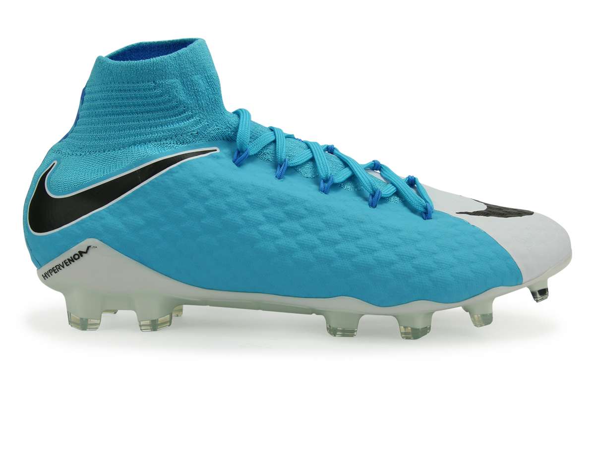 aniversario cielo muy Nike Men's Hypervenom Phatal III Dynamic Fit FG White/Blue/Photo Blue –  Azteca Soccer