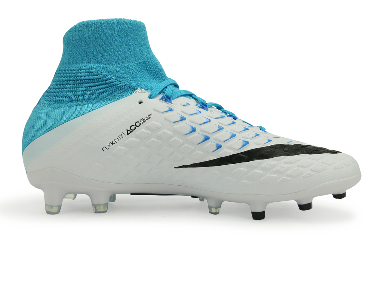 Nike Kids Hypervenom Phantom III Dynamic Fit FG White/Blue/Photo Blue