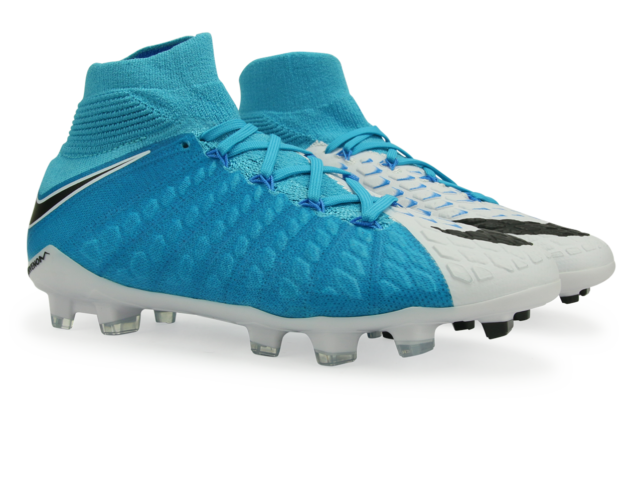 Nike Kids Hypervenom Phantom III Dynamic Fit FG White/Blue/Photo Blue
