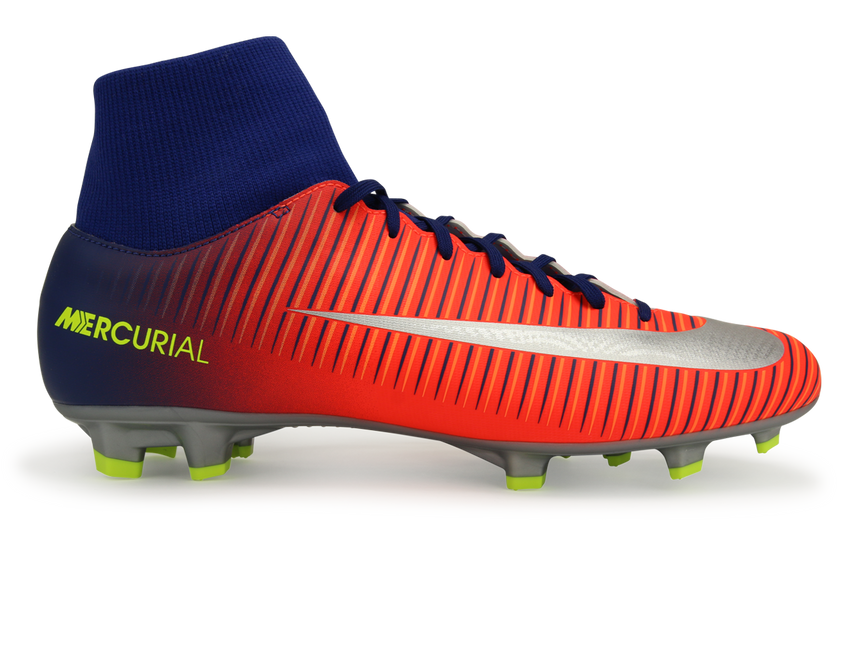 Nike Men's Mercurial Victory VI Dynamic Fit FG Deep Royal Blue/Chrome/Total Crimson