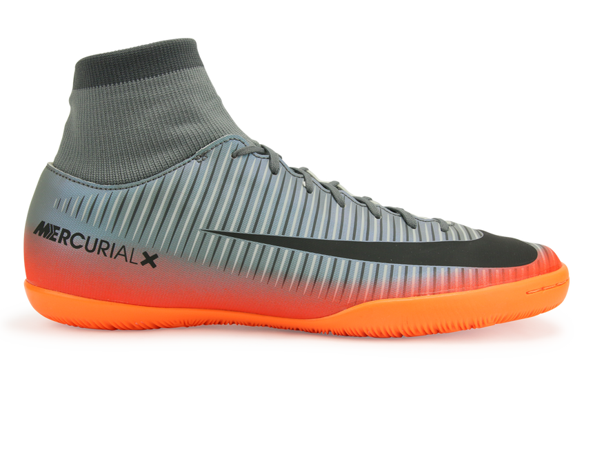 Nike Men's MercurialX Victory VI CR7 Dynamic Fit Indoor Soccer Shoes Cool Wolf GreyGrey/Metallic Hematite