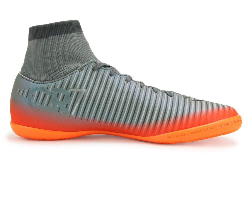 Nike Men's MercurialX Victory VI CR7 Dynamic Fit Indoor Soccer Shoes Cool Wolf GreyGrey/Metallic Hematite