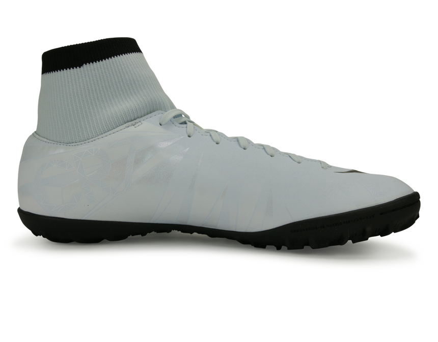 Nike Men's Mercurial Victory VI CR7 DF Turf Soccer Shoes Blue Tint/Black/White