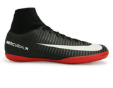 Nike Men's MercurialX Victory VI Dynamic Fit Indoor Soccer Shoes Black/White/Dark Grey