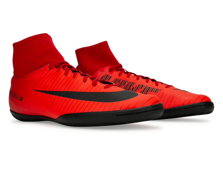 Nike Men's MercurialX Victory VI DF Indoor Soccer Shoes University Red/Black