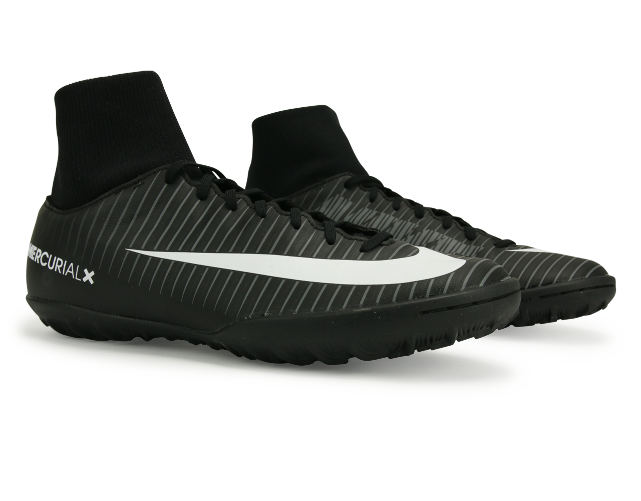 Nike Men's MercurialX Victory VI Dynamic Fit Turf Soccer Shoes Black/White/Dark Grey