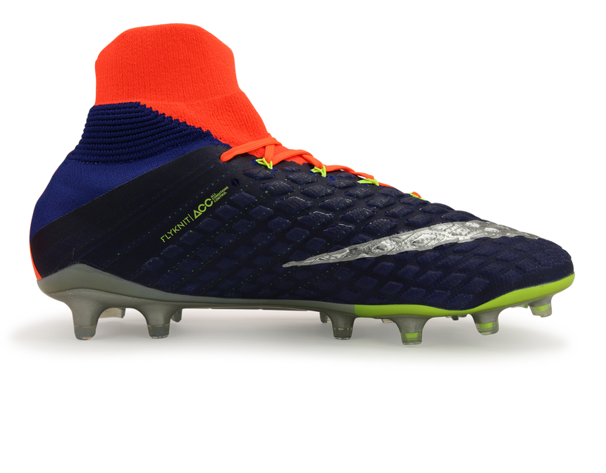 Nike Men's Hypervenom Phantom III Dynamic Fit FG Deep Royal Blue/Chrome/Total Crimson