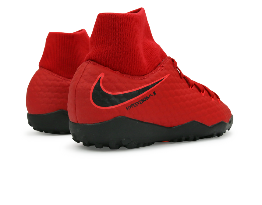 Nike Men's Hypervenom X Phelon 3 DF Turf Shoes University Red/Black