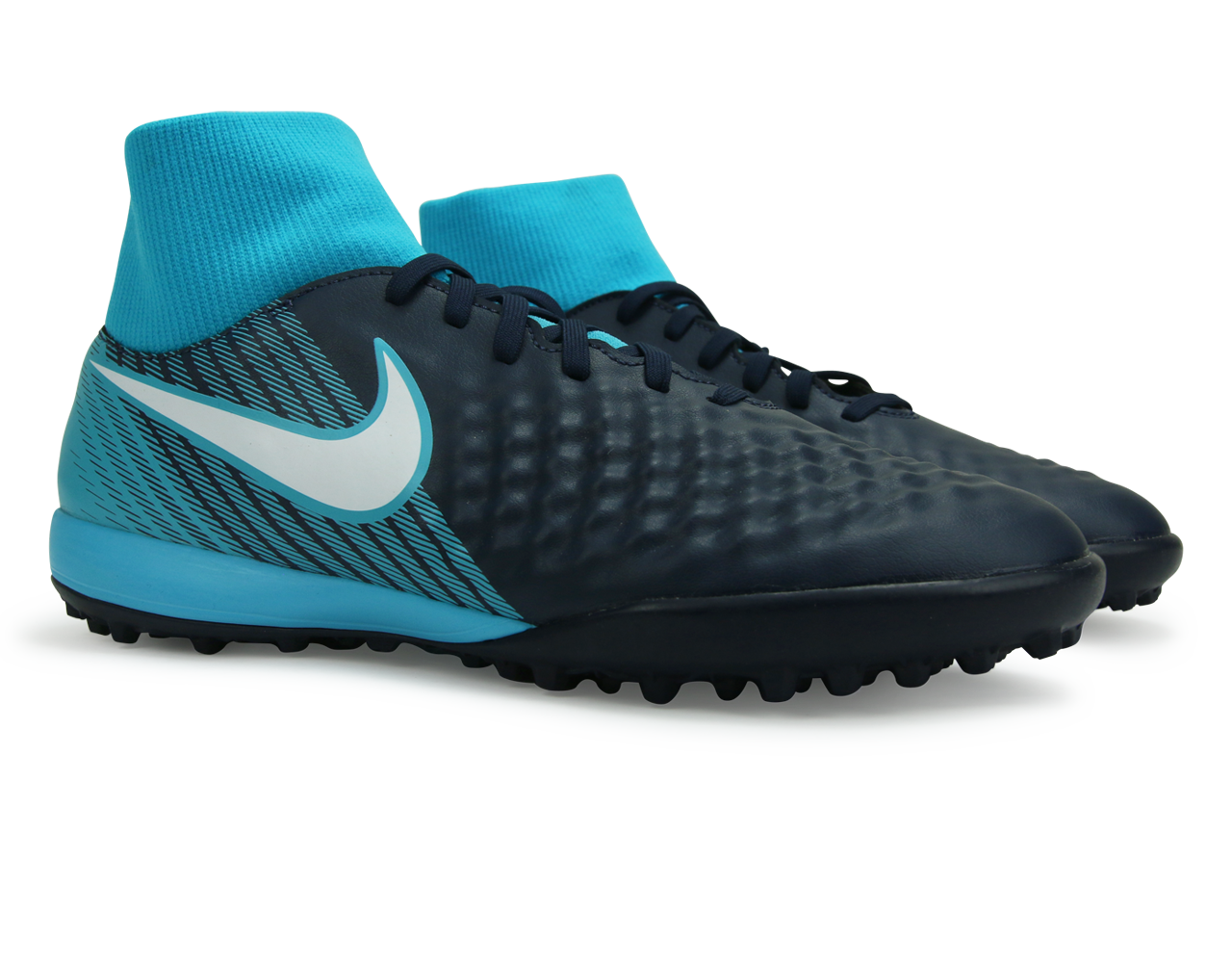 Nike Men's MagistaX Onda II DF Turf Shoes Obsidian/Gamma Blue