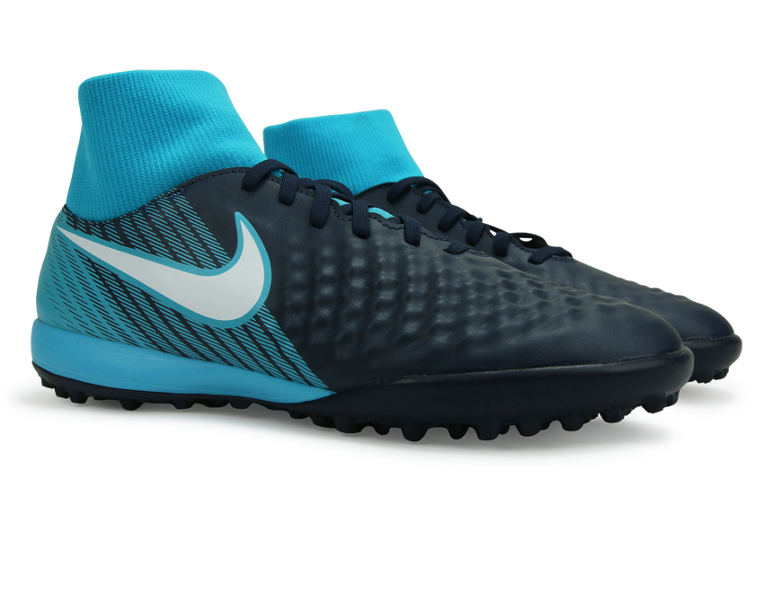 Nike Men's MagistaX Onda II DF Turf Shoes Obsidian/Gamma Blue