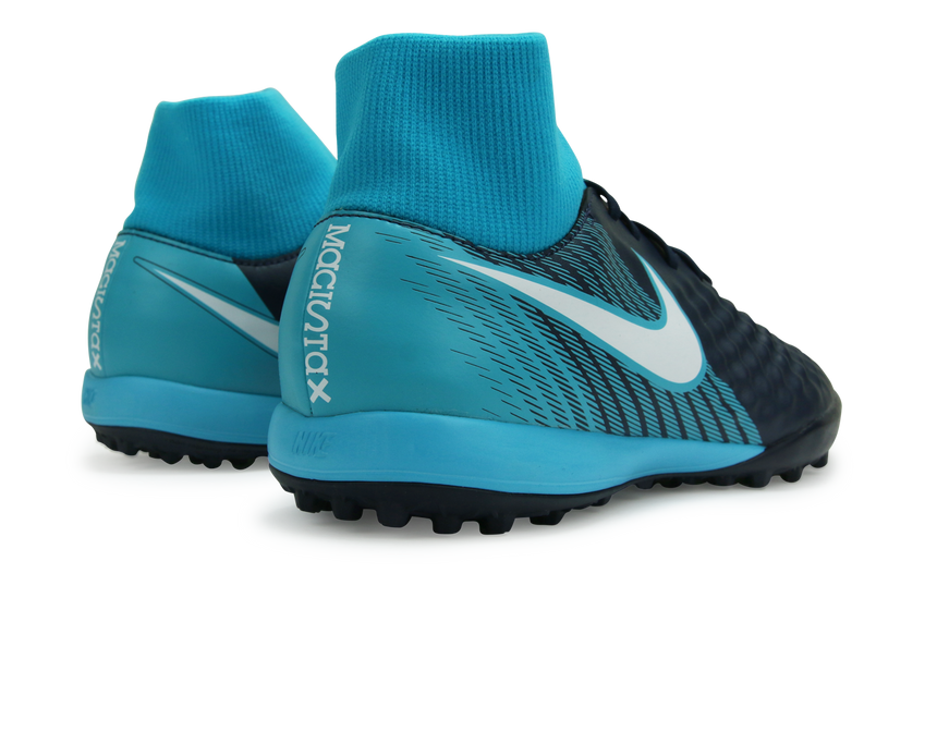 Nike Men's MagistaX Onda II DF Turf Shoes Obsidian/Gamma Blue