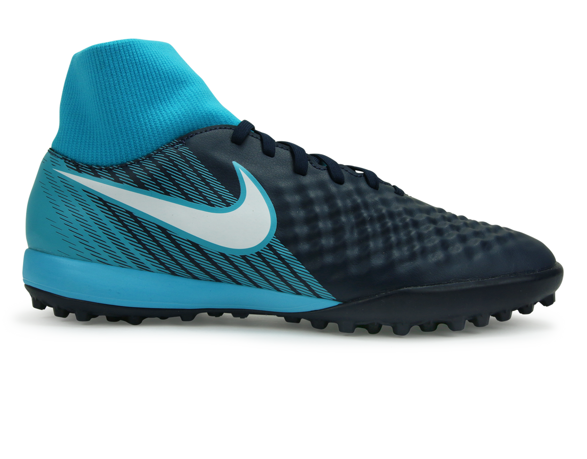 Nike Men's MagistaX Onda II DF Turf Shoes Obsidian/Gamma Blue