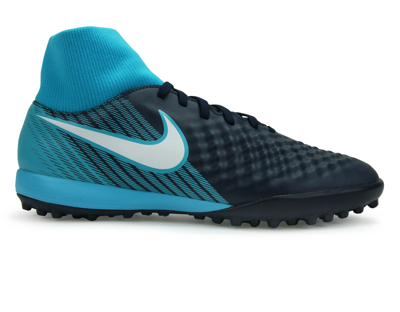 Nike Men's MagistaX Onda II DF Turf Shoes Obsidian/Gamma Blue