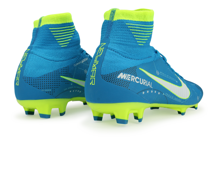 Nike Kids Mercurial Superfly DF Neymar Jr FG Blue Orbit/White