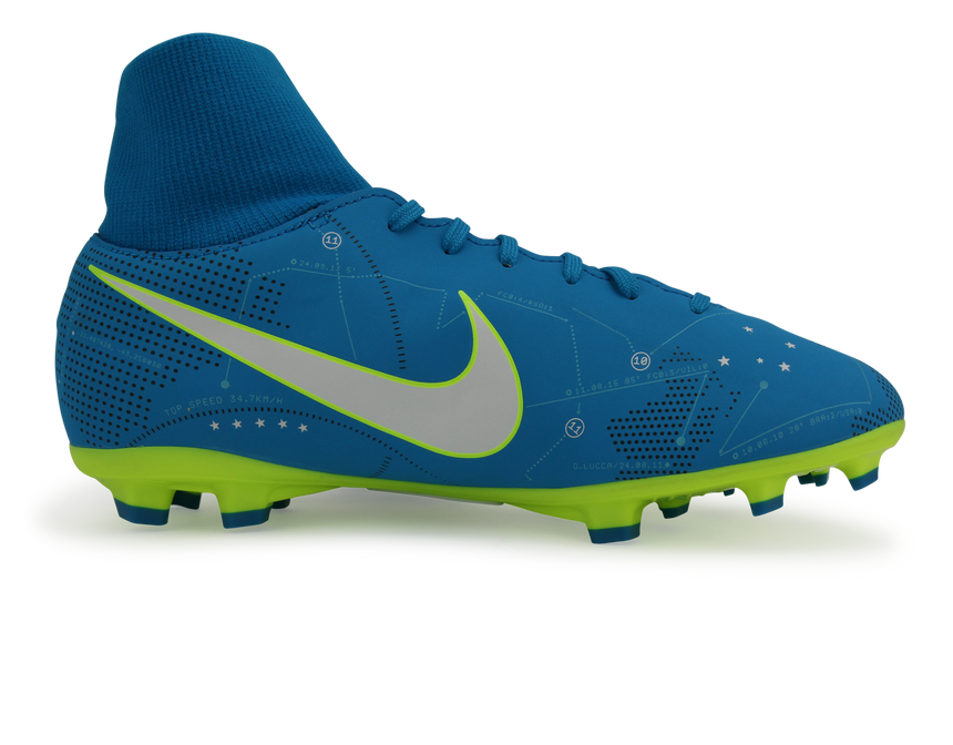 Nike Kids Mercurial Victory Dynamic Fit Neymar Jr FG Blue Orbit/White