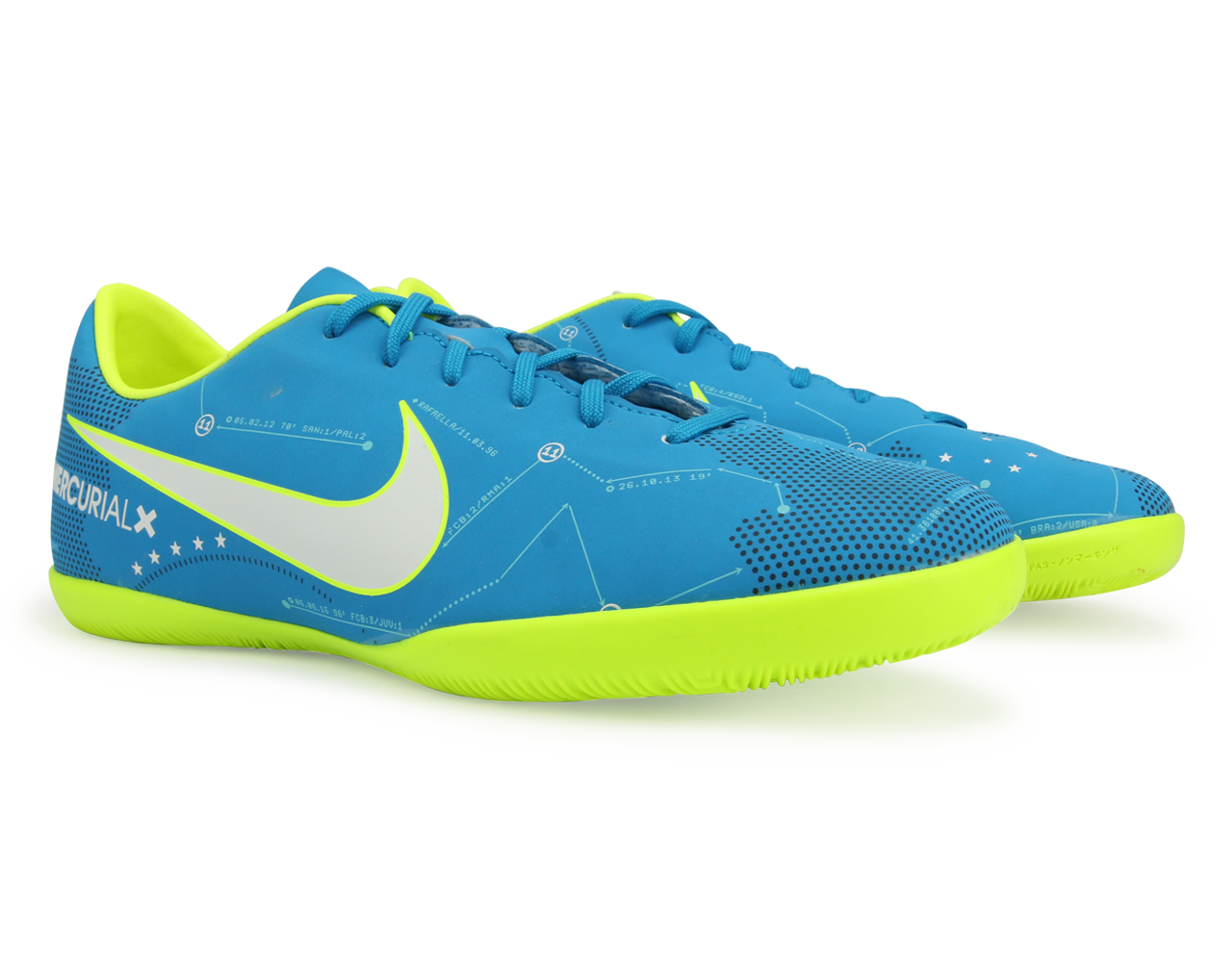 Nike Kids MercurialX Victory Neymar Jr Indoor Shoes FG Blue Orbit/White