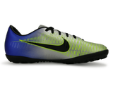 Nike Kids MercurialX Victory 6 Neymar Jr Turf Soccer Shoes Racer Blue/Black/Chrome/Volt