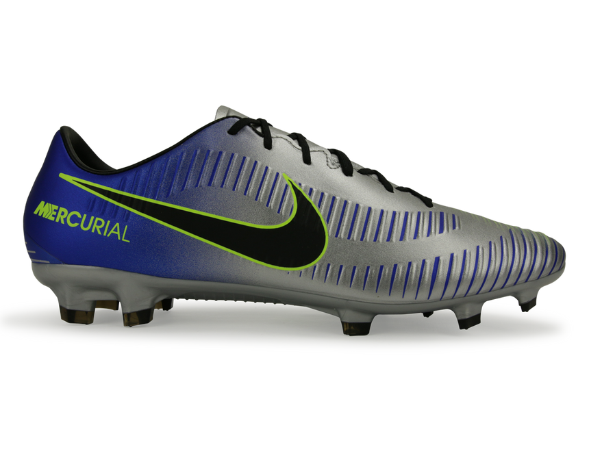 Nike Men's Mercurial Veloce III Neymar Jr FG Racer Blue/Black/Chrome/Volt