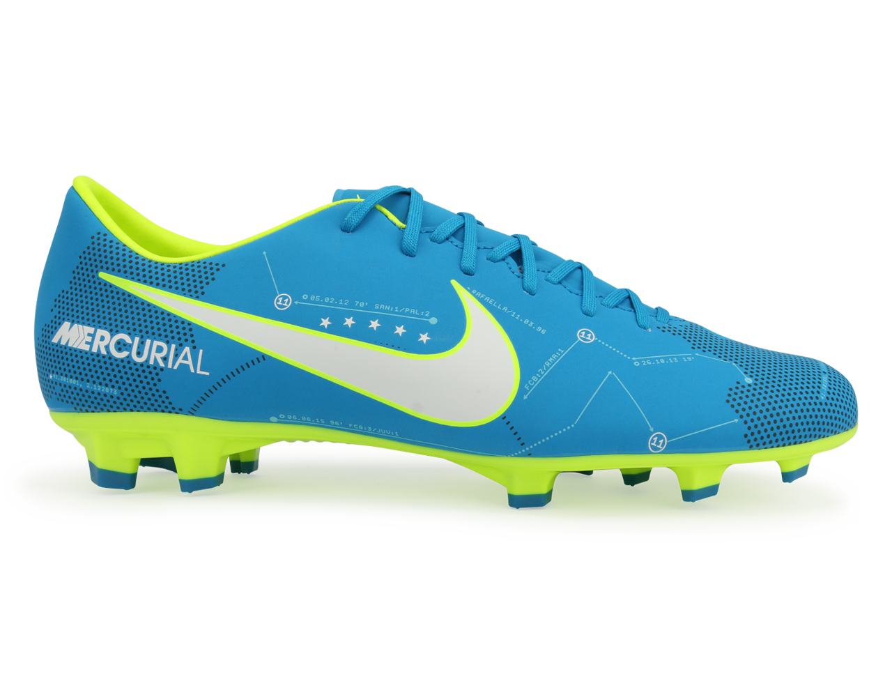 Nike Men's Mercurial Victory VI Neymar Jr FG Blue Orbit/White