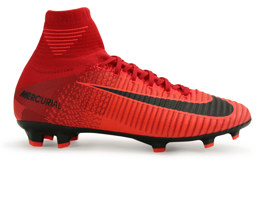 Nike Kids Mercurial Superfly V Dynamic Fit FG University Red/Black