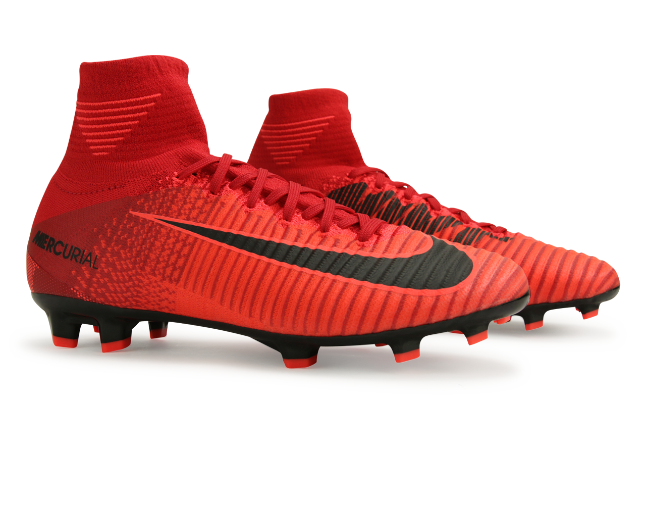 Nike Kids Mercurial Superfly V Dynamic Fit FG University Red/Black