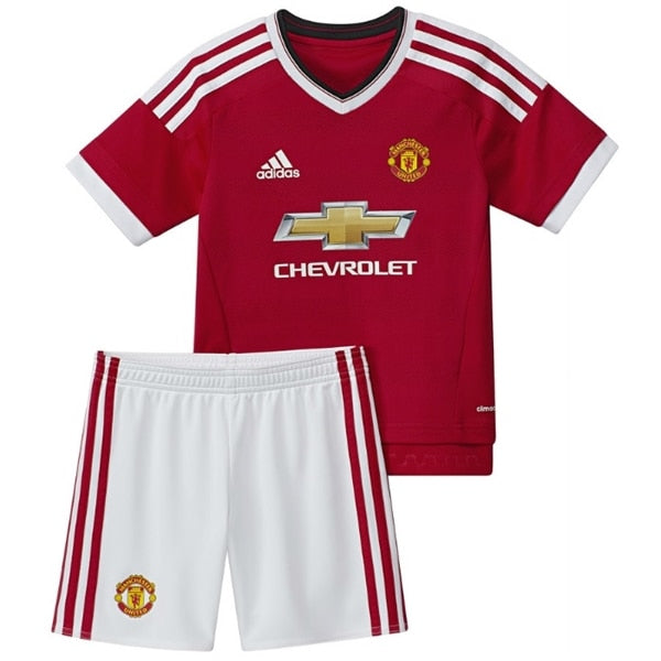 adidas Infant Manchester United 15/16 Home Mini Kit High Risk Red/White