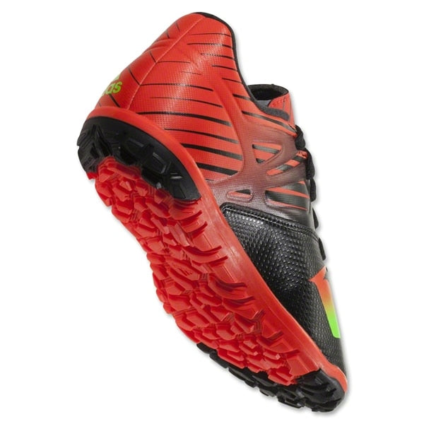 adidas Kids Messi 15.3 Turf Soccer Shoes Core Black/Neon Green/Infrared