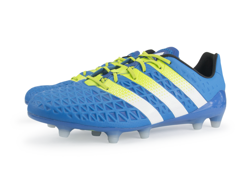 adidas Men's ACE 16.1 FG/AG Blue/White/Solar Slime