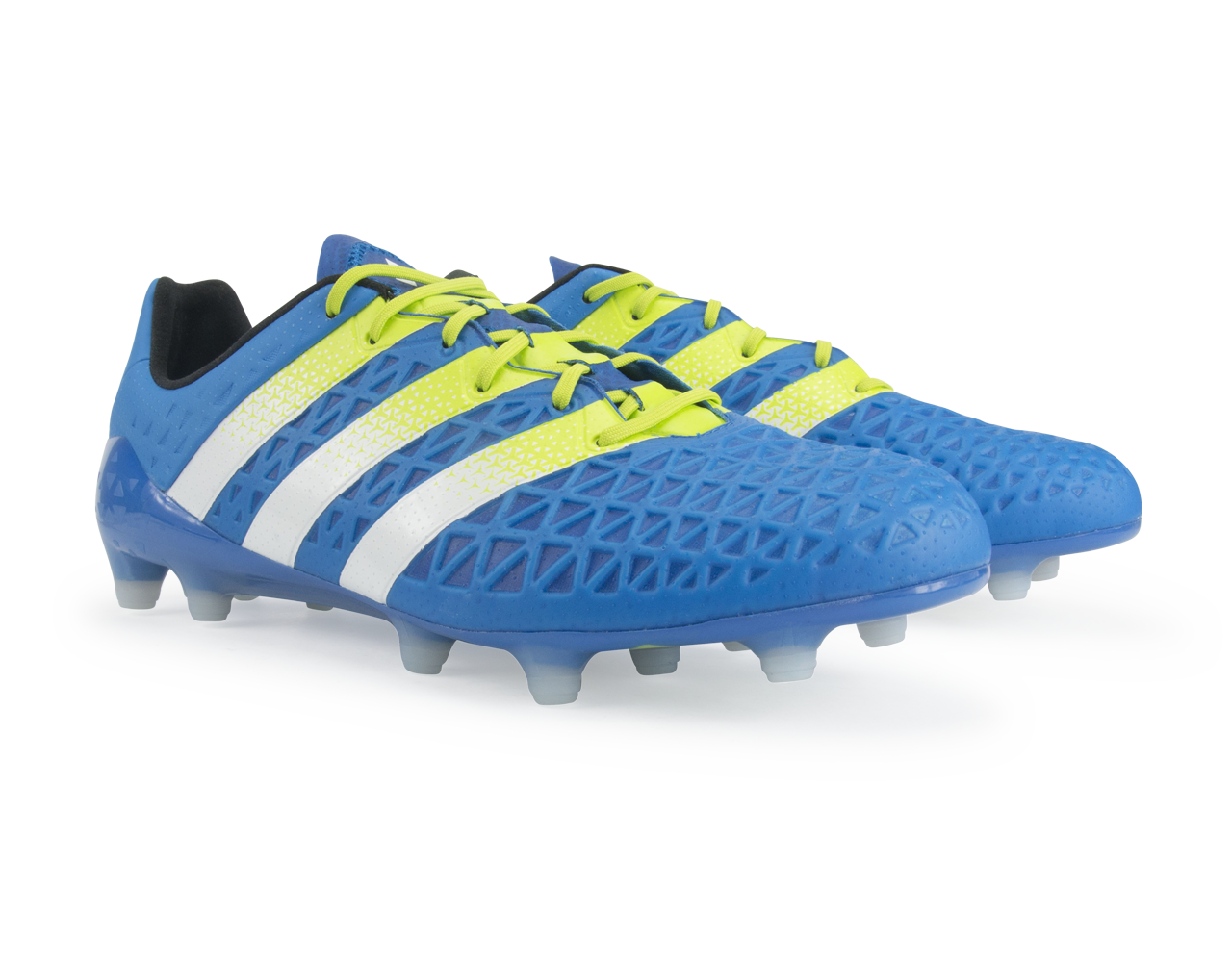 adidas Men's ACE 16.1 FG/AG Blue/White/Solar Slime