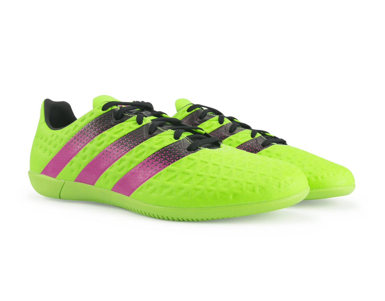 adidas Men's ACE 15.3 Indoor Soccer Shoes Solar Green/Shock Pink/Black