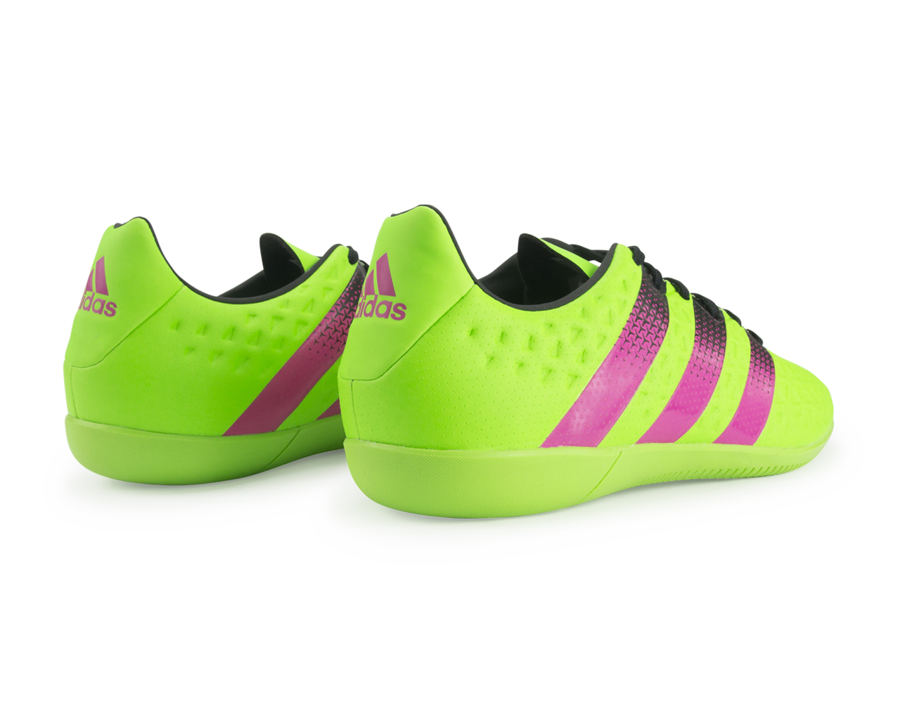 adidas Men's ACE 15.3 Indoor Soccer Shoes Solar Green/Shock Pink/Black
