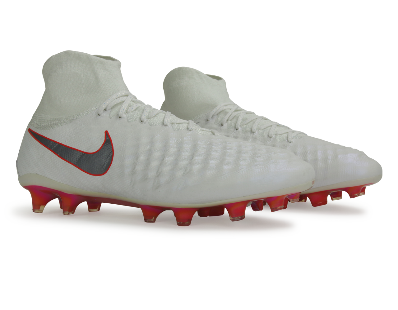 Nike Men's Magista Obra 2 Elite DF FG White/Metalic Cool Grey/Light Crimson