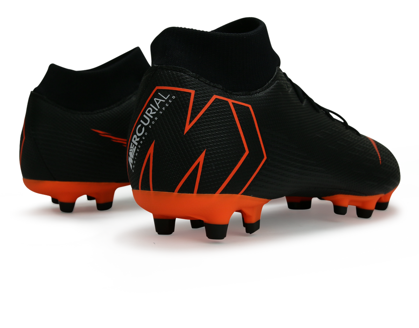 Nike Men's Mercurial Superfly VI Academy FG/MG Black/Total Orange