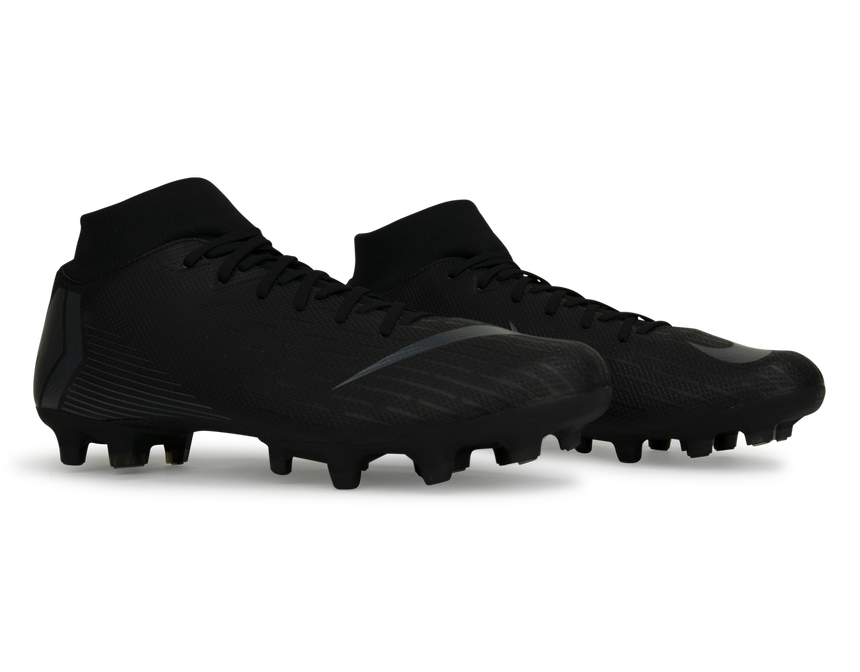 Nike Men's Mercurial Superfly 6 Academy FG/MG Black/Black
