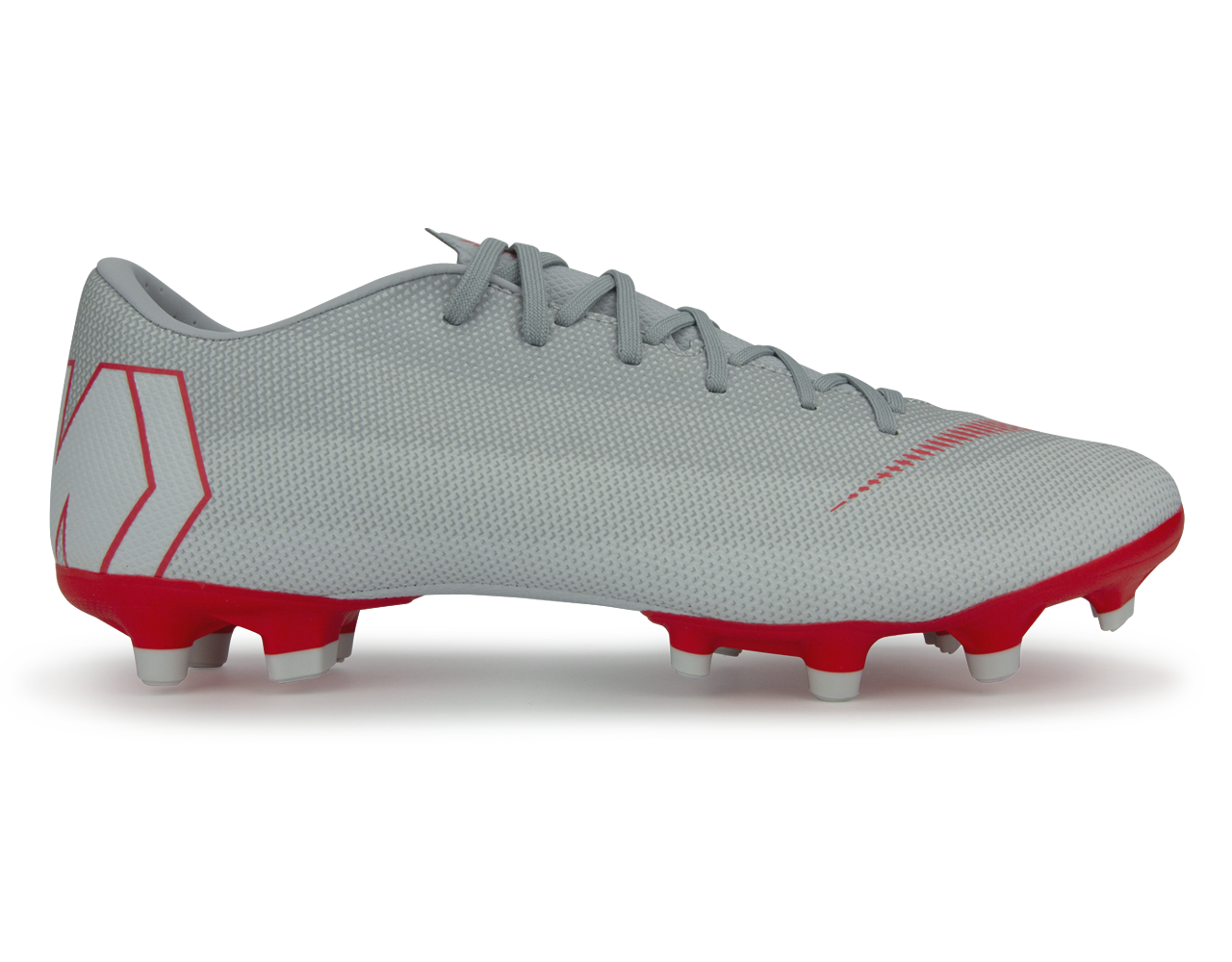 Nike Men's Mercurial Vapor 12 Academy FG Wolf Grey/Light Crimson