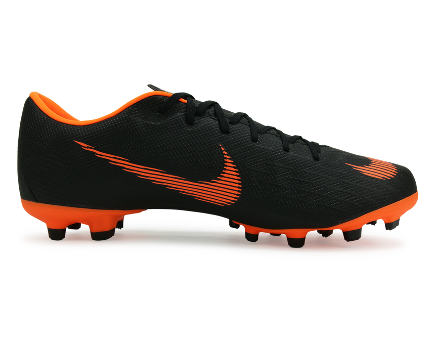 Nike Men's Mercurial Vapor 12 Academy FG/MG Black/Total Orange/White