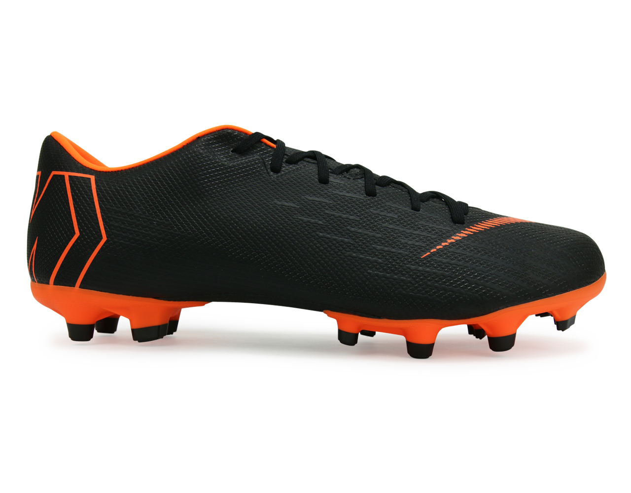 Nike Men's Mercurial Vapor 12 Academy FG/MG Black/Total Orange/White