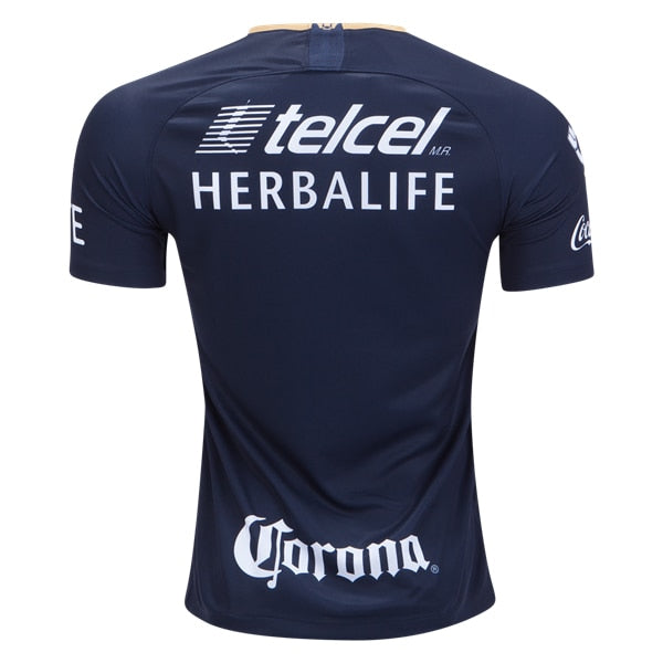 Nike Men's Pumas UNAM 19 Third Jersey Obsidian/Truly Gold/White