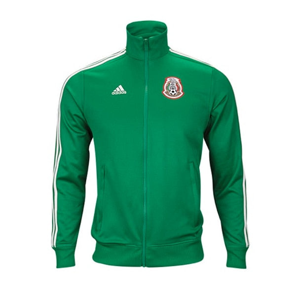 adidas Men's Mexico 3 Stripe Track Top Jacket Green/White