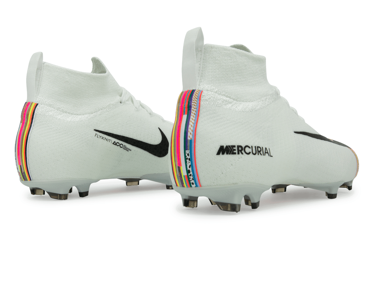 Nike Kids Mercurial Superfly 6 Elite FG White/Black/Pure Platinum