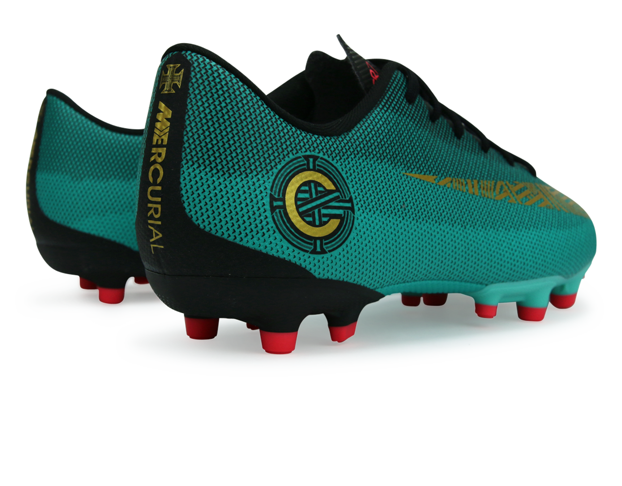Nike Kids Mercurial Vapor 12 Academy GS CR7 FG/MG Clear Jade/Black/Hyper Turquoise