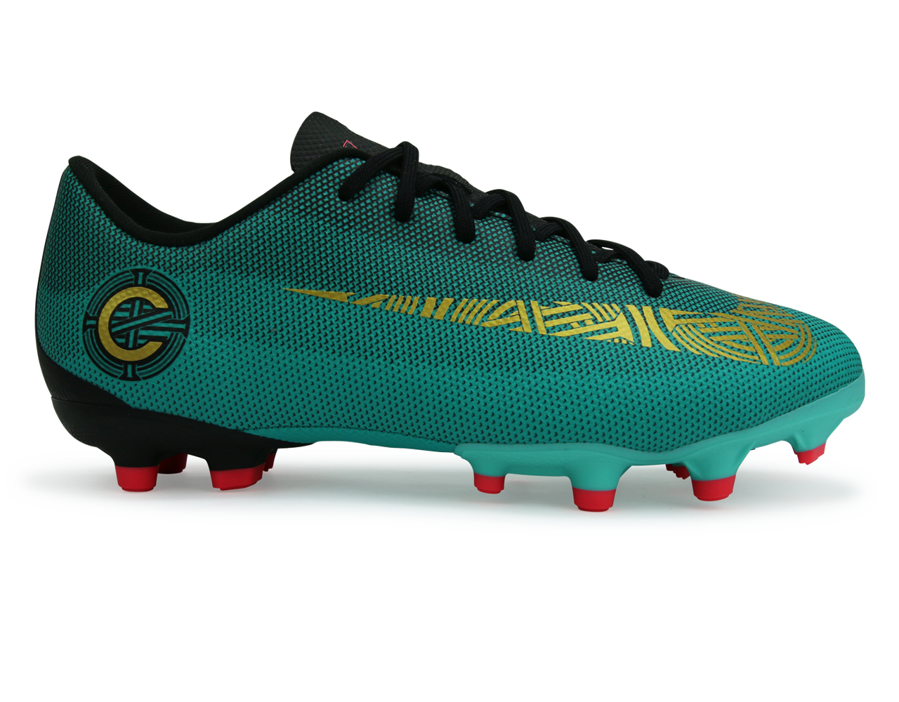 Nike Kids Mercurial Vapor 12 Academy GS CR7 FG/MG Clear Jade/Black/Hyper Turquoise