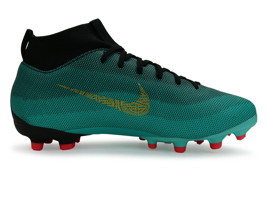 Nike Kids Superfly 6 Academy GS CR7 FG/MG Clear Jade/Black/Hyper Turquoise