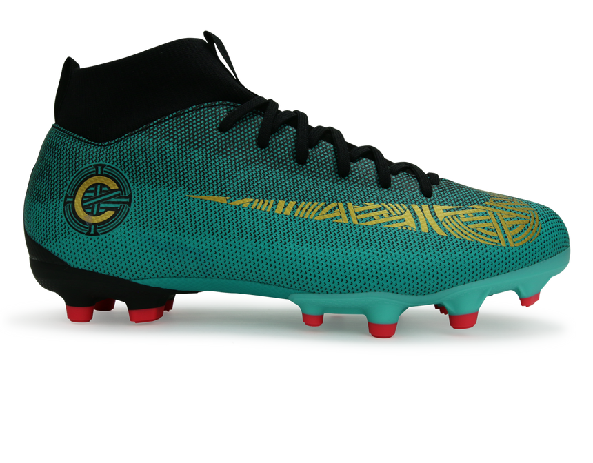 Nike Kids Superfly 6 Academy GS CR7 FG/MG Clear Jade/Black/Hyper Turquoise